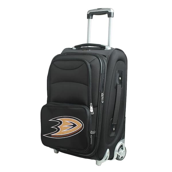 Denco NHL Anaheim Mighty Ducks 21 in. Black Carry-On Rolling Softside Suitcase