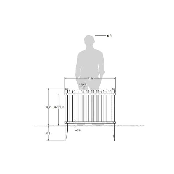 Zippity Outdoor Products Bella Puppy and Garden White Vinyl Fence Kit 2-Pack