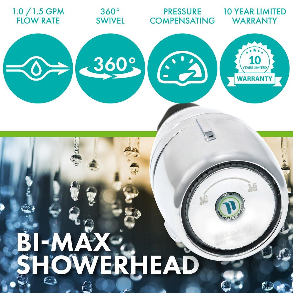 Small Chrome Wall Mounted Rain Shower Head