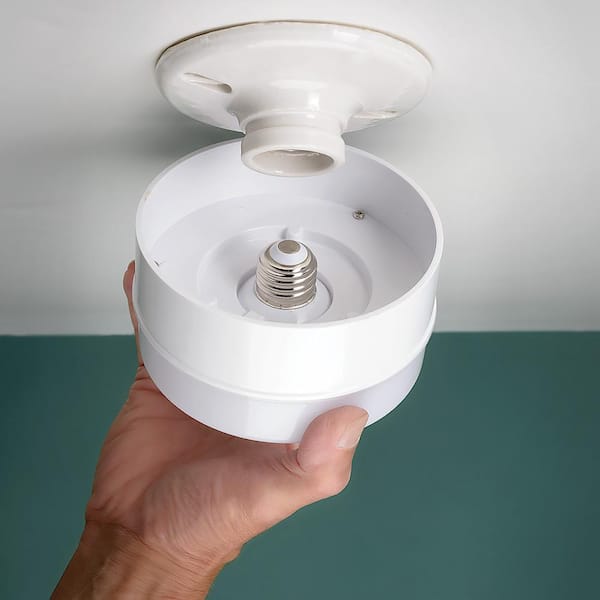 Spin Light 5 in. White LED Flush Mount Ceiling Light 600 Lumens 4000K Bright White Closet Basement Utility (2 Pack)