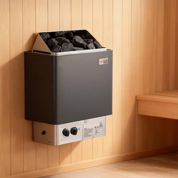 Sauna Heater, 2KW AC 120V Electric Sauna Stove, Dry Steam Bath Saunas Stove, Fit 52.9 to 88.2 CU. FT Saunas Rooms