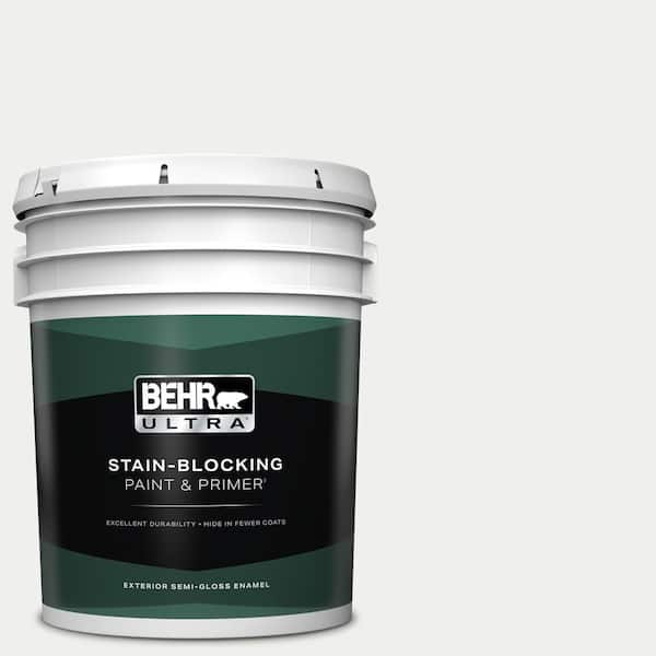 BEHR ULTRA 5 gal. #57 Frost Semi-Gloss Enamel Exterior Paint & Primer