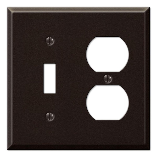Creative Accents Bronze 2-Gang 1-Toggle/1-Duplex Wall Plate