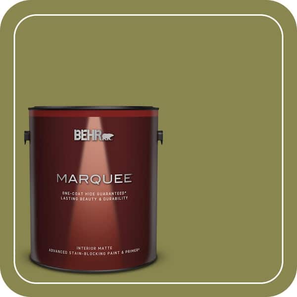BEHR MARQUEE 1 gal. #T15-18 Snap Pea Green Matte Interior Paint & Primer