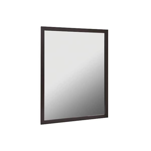 Unbranded 24 in. W x 30 in. H Rectangular Framed Wall Bathroom Vanity Mirror in Oil Rubbed Bronze