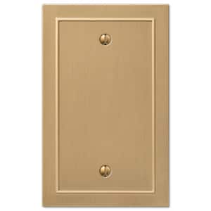 Bethany 1 Gang Blank Metal Wall Plate - Brushed Bronze