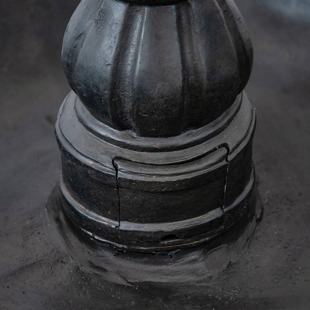 Deep Espresso 3-Tier Fiberglass Outdoor Water Fountain with Pineapple Top