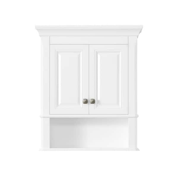 Home Decorators Collection Moorpark 24 In W Wall Cabinet White Wc - Home Decorators Bathroom Wall Cabinet
