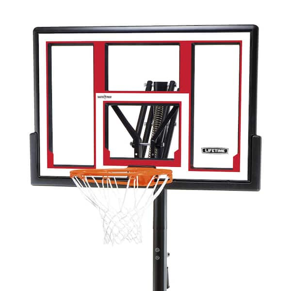 Lifetime Adjustable Portable Basketball Hoop, 48 inch Polycarbonate (90491)