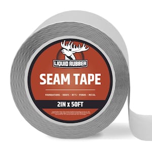 Peel and Stick Seam Tape 2 in. x 50 ft. Roll, 21.6 oz. Gray