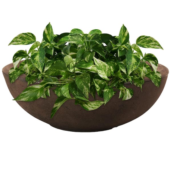 Sunnydaze 21 in. Sable Percival Poly Single Flower Pot Planter
