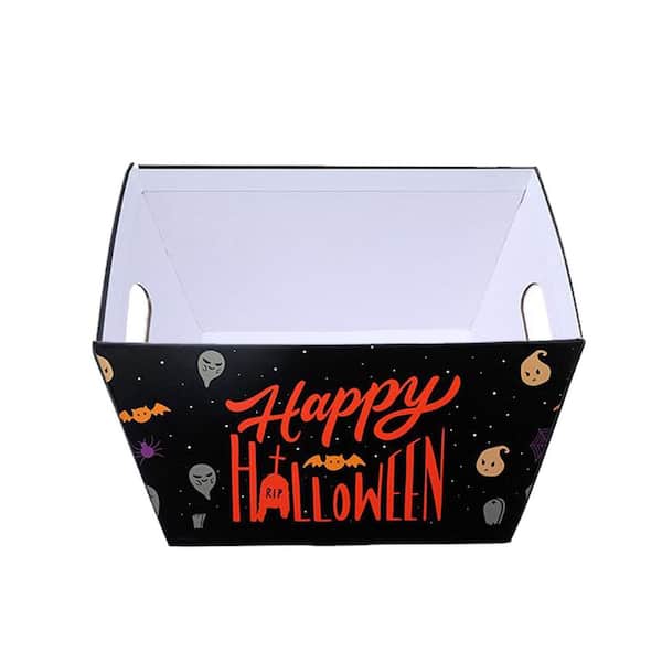 Halloween Basket Gifts 5.02 lb. 11.1x9.61x7.36 Cardboard Treat Gift Baskets for Halloween Party Favors 12 Pack