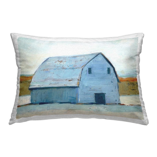 Stupell Industries Rustic White Barn Outdoor Printed Throw Pillow by ...