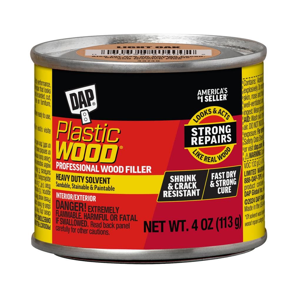 Plastic Wood 4 oz. Light Oak Solvent Wood Filler (12-Pack)