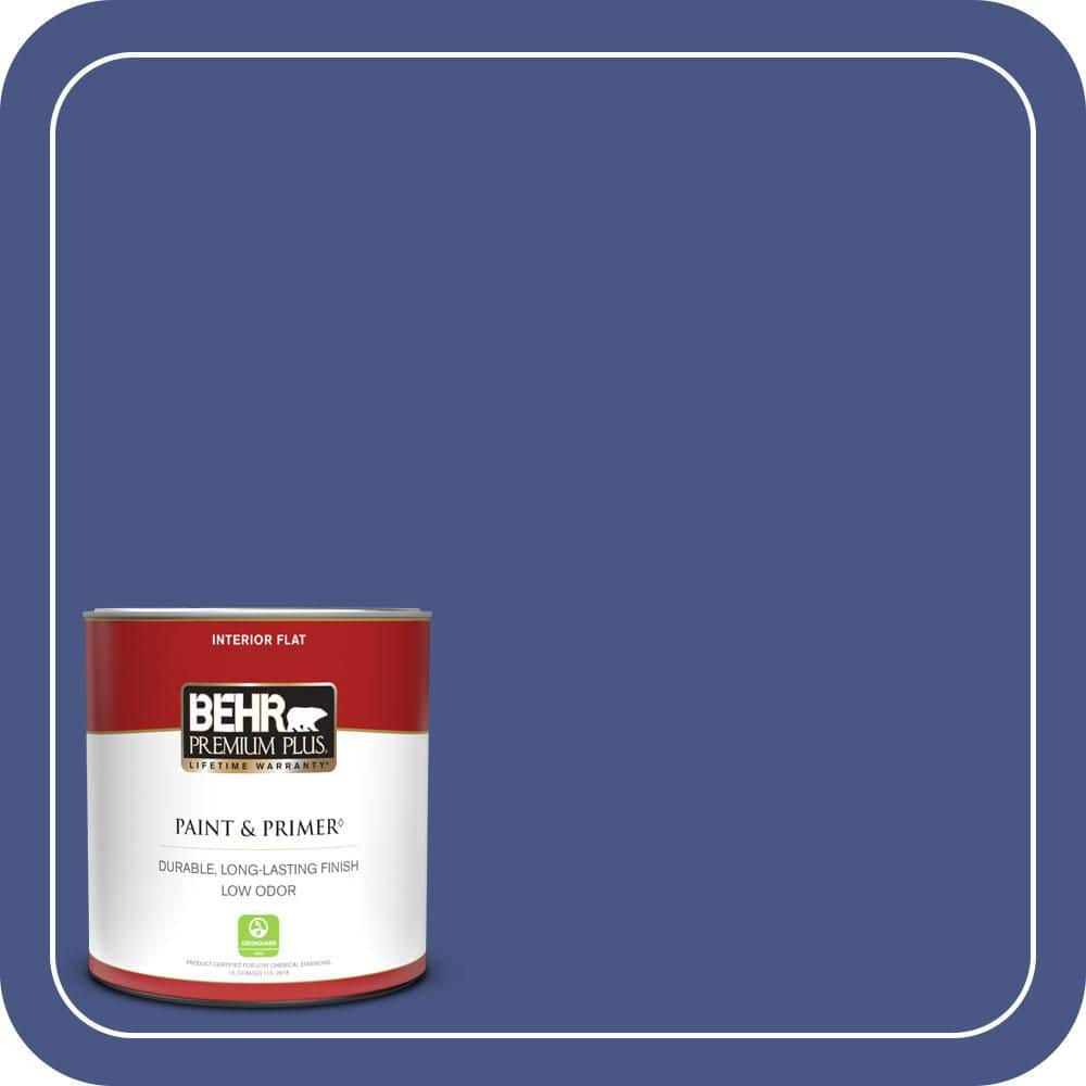 1 qt. #600B-7 Yacht Club Blue Flat Low Odor Interior Paint & Primer price history on PriceWatchPro