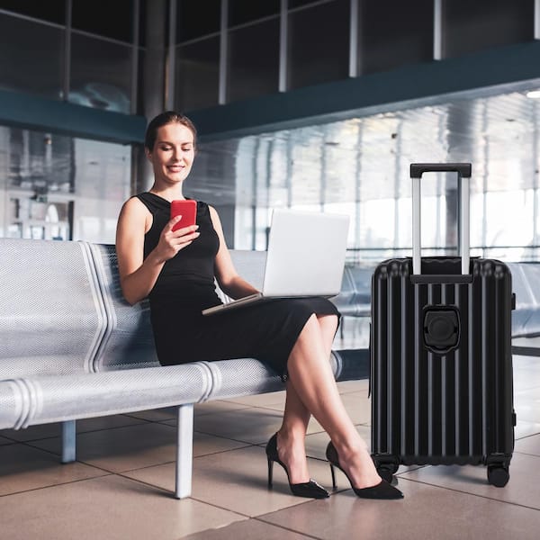 Flynama 3-Piece 20/24/28 Inch ABS Luggage Set, Spinner Carry On