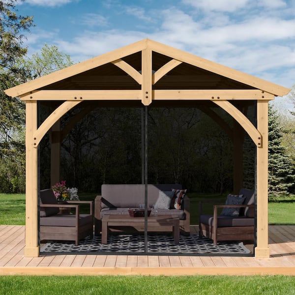 Mosquito Mesh Kit to fit Carolina 11 ft. x 13 ft. Pavilion with UV resistant Phifer Material and Easy Glide Tracks