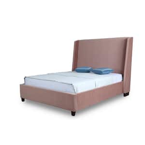 Parlay Pink Wood Frame Full Platform Bed