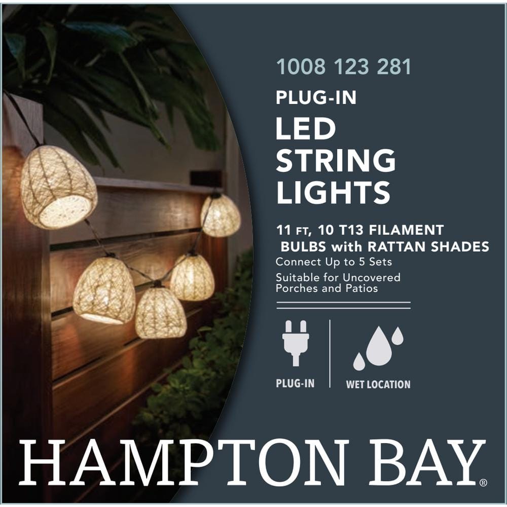 White Warm White LED Outdoor Mini Bulb String Light