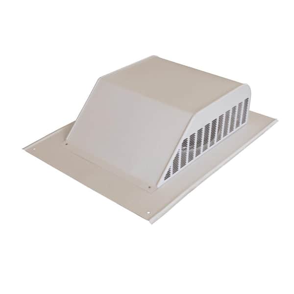Master Flow 60 sq. in. NFA Aluminum Slant Back Roof Louver Static Vent in White (Carton of 6)