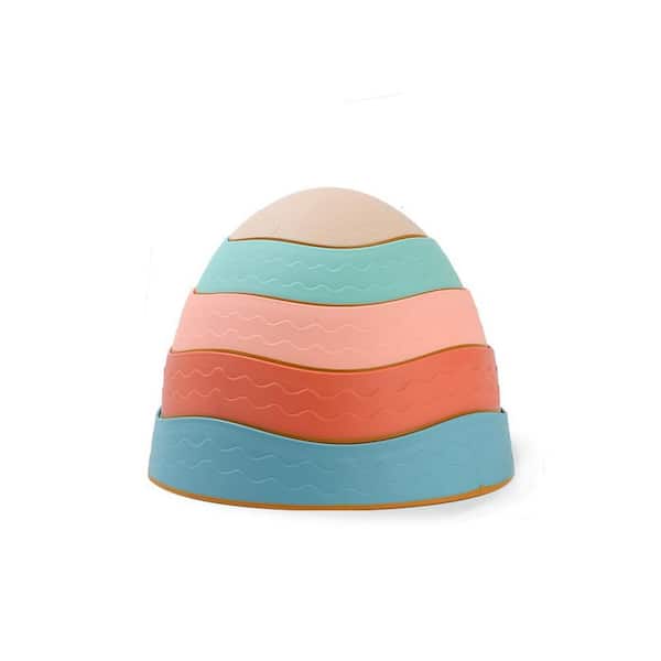 13 in. x 13 in. x 11 in. Stackable Non-Slip Stepping Stones Colorful Finish Plastic Box Pack Landscape Supply 5-Pieces