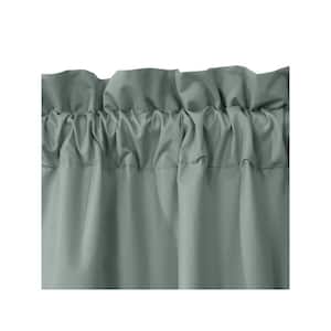Prescott Rod Pocket Sage Polyester Smooth 40 in. W x 84 in. L Rod Pocket Indoor Room Darkening Curtain (Double Panels)