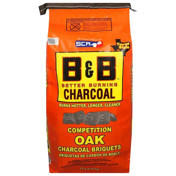 B&B BETTER BURNING CHARCOAL 17.6 lbs. Oak Briquets B00074-48 - The Home ...