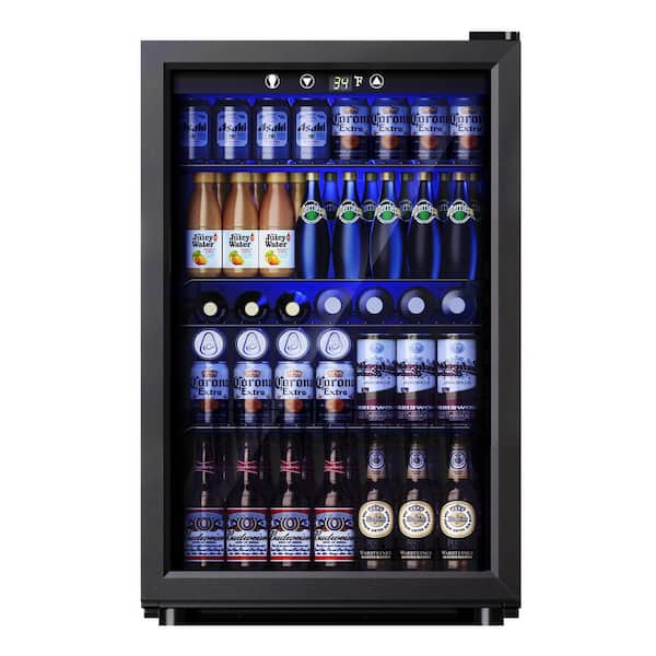 SIMZLIFE 20.3 in Single Zone 145-Cans Freestanding Beverage and
