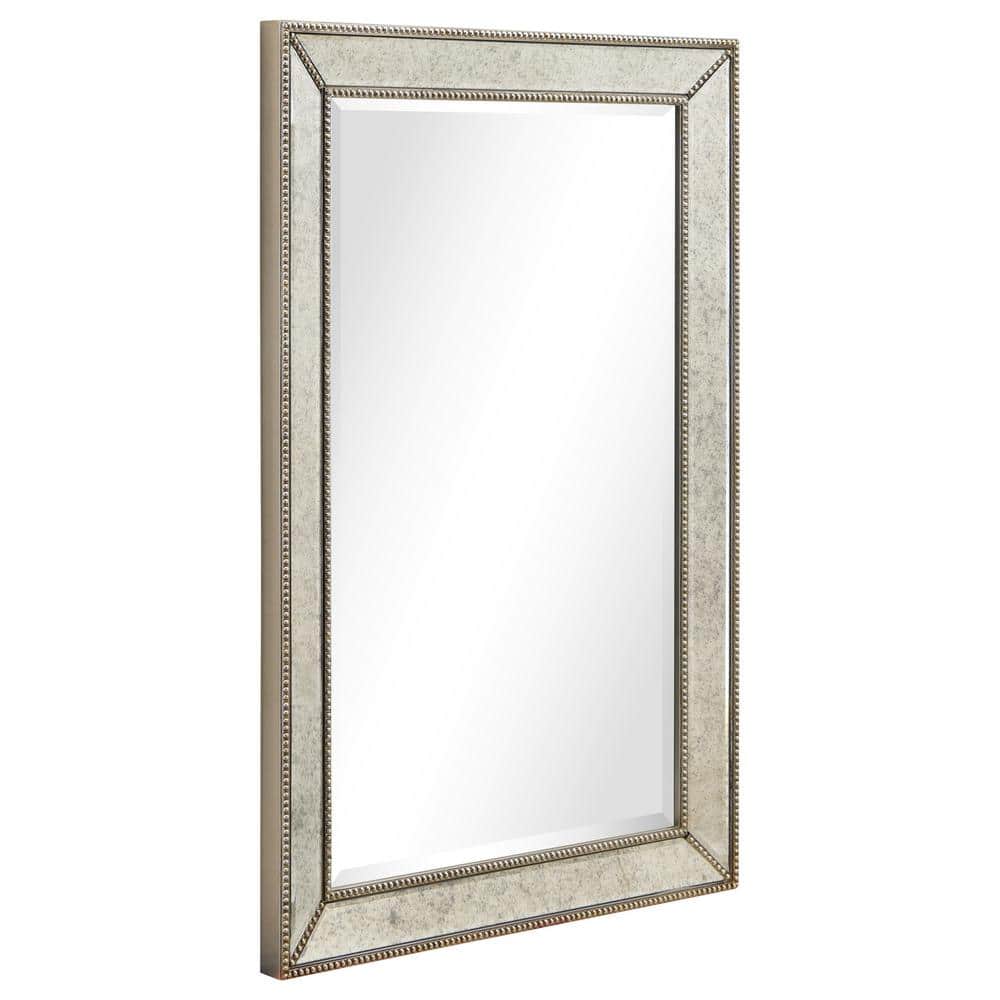 Champagne Bead Embossed Full Length Wall Mirror