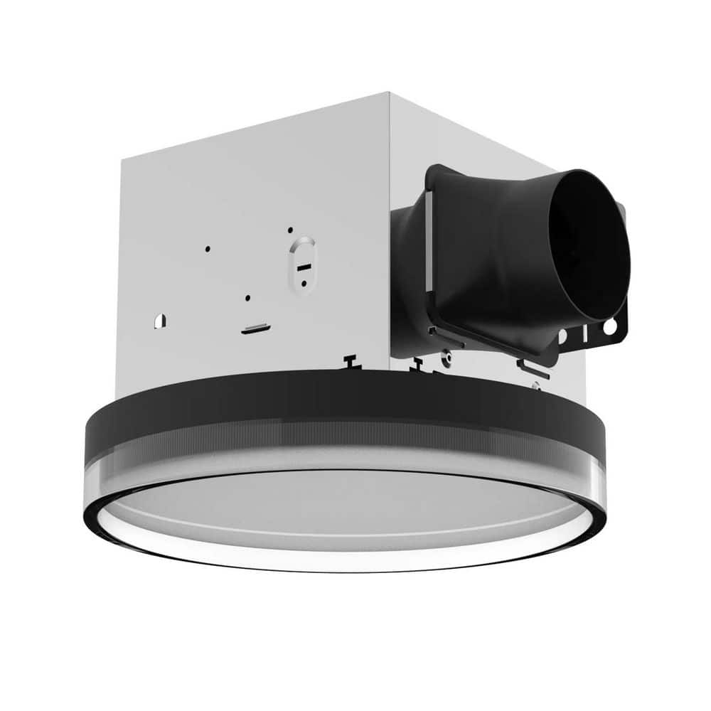 80 CFM Ceiling Mount Room Side Installation Bathroom Exhaust Fan with LED Light, Acrylic Shade and Remote price history on PriceWatchPro