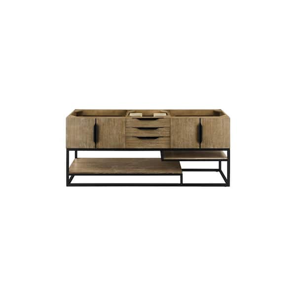 James Martin Vanities Columbia 72.5 in. W x 18.8 in. D x 32.0 in. H Double Bath Vanity Cabinet without Top in Latte Oak
