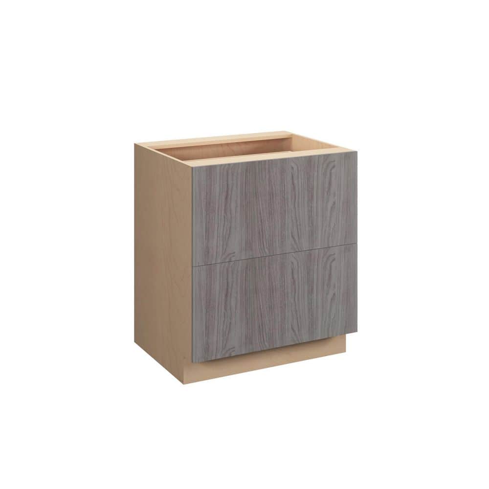 Saratoga Slab 30 in. W x 34.5 in. H x 24 in. D in Greywood Plywood Assemble
