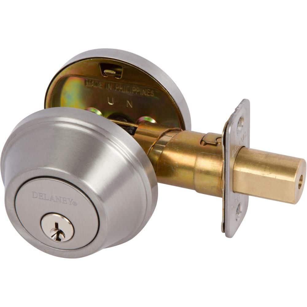 Delaney Single Cylinder Deadbolt in Satin Nickel price history on PriceWatchPro