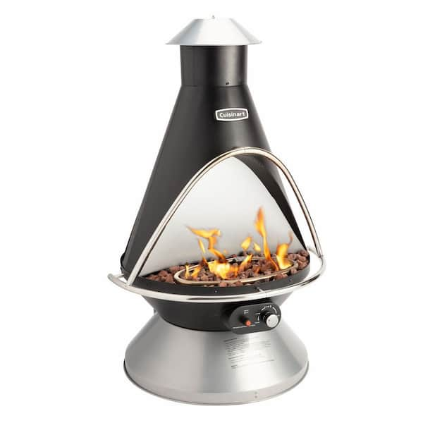 Reviews for CUISINART OUTDOORS 31 in. x 31 in. Steel Chimenea Propane ...