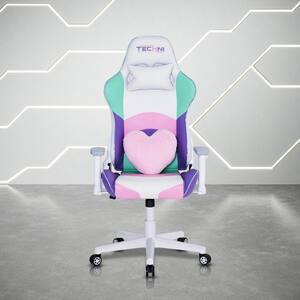 Techni Sport TS85 Lavender Print Cow Series Gaming Chair