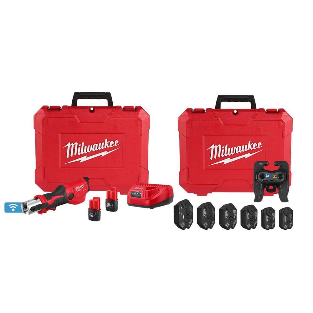 M12 12-Volt Lithium-Ion FORCE LOGIC Press Tool with ONE-KEY and 1/4 in. - 7/8 in. Streamline ACR Pivoting Ring Kit price history on PriceWatchPro