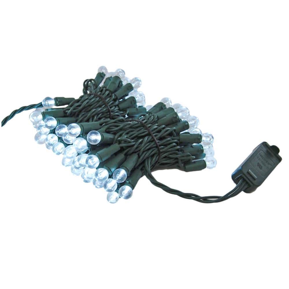 70-Light LED Cool White Plastic Globe Electric String Light price history on PriceWatchPro