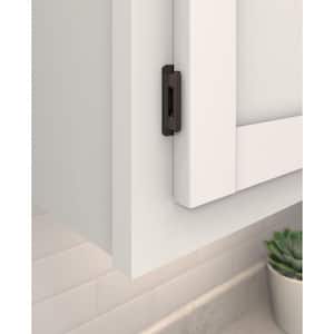 Oil-Rubbed Bronze 3/8 in. (10 mm) Inset Self-Closing, Partial Wrap Cabinet Hinge (2-Pack)