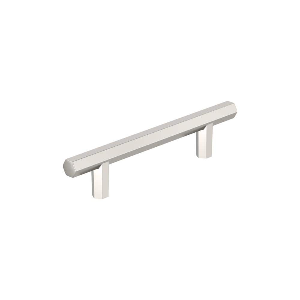 Caliber 3-3/4 in. (96mm) Modern Polished Nickel Bar Cabinet Pull price history on PriceWatchPro