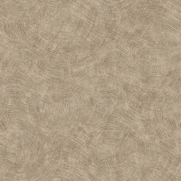 Walls Republic Taupe Wave Motion Textured Wallpaper Print Non-Woven Non-Pasted Textured Wallpaper 57 sq. ft.