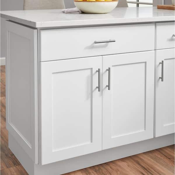 Hampton Bay B30 Avondale Shaker Alpine White Quick Assemble Plywood 30 in Base Kitchen Cabinet (30 in W x 24 in D x 34.5 in H) - 2