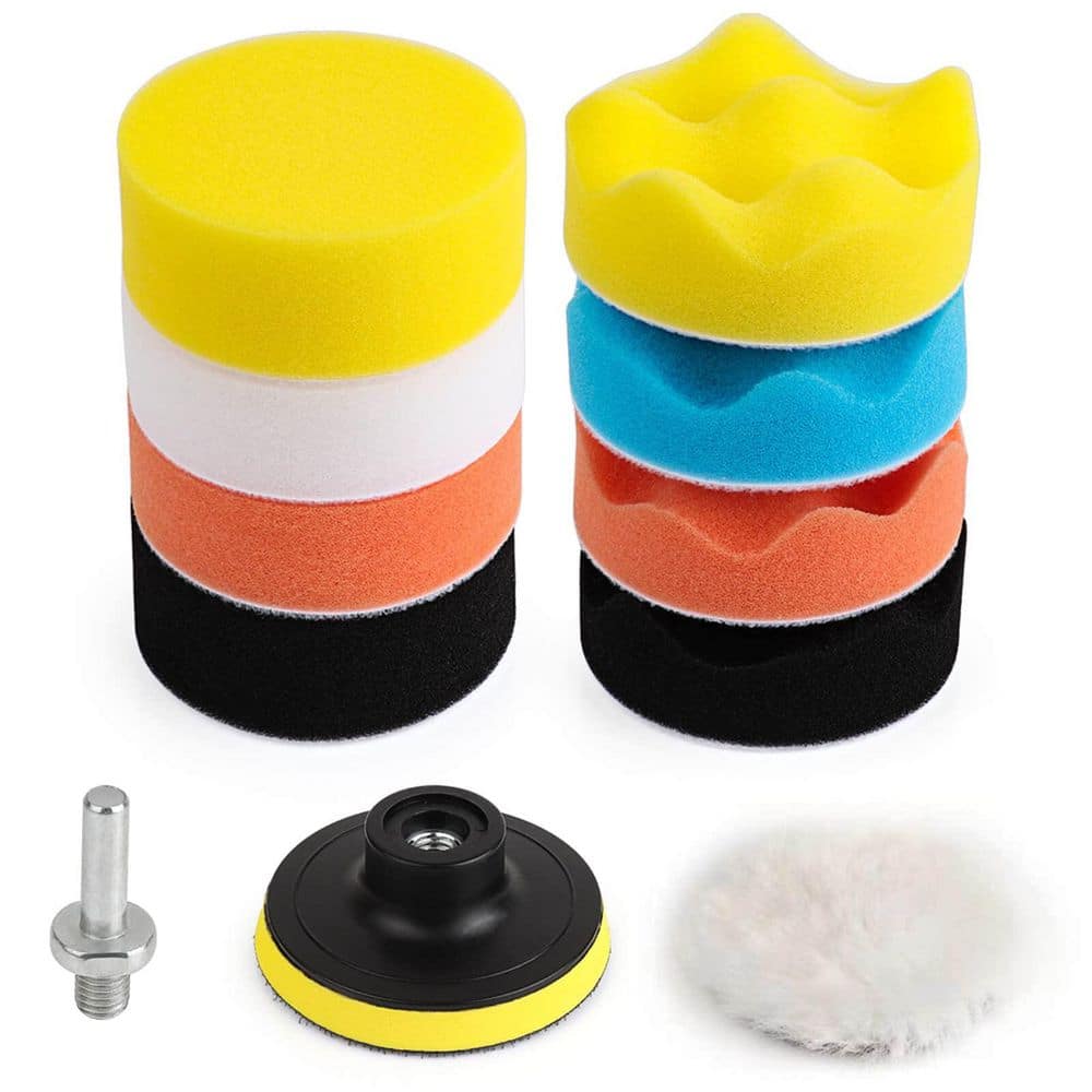 3 Inch Foam and Wool Car Polishing Pads Kit with Self-Adhesive for Drill Buffer Attachment Use (11-Piece) price history on PriceWatchPro