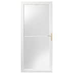 36 in. x 80 in. 2000 Series White Universal Self-Storing Aluminum Storm Door