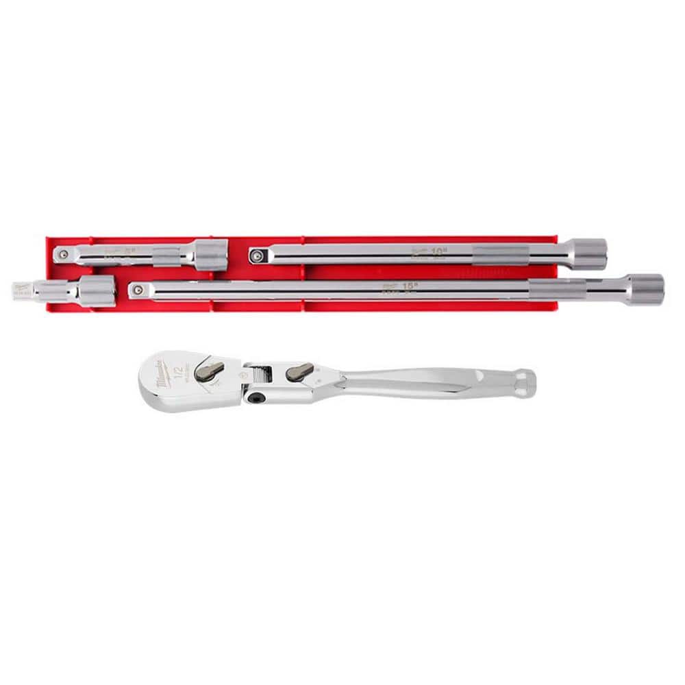 1/2 in. Drive 11 in. Flex Head Ratchet with 1/2 in. Drive Extension Set (5-Piece) price history on PriceWatchPro