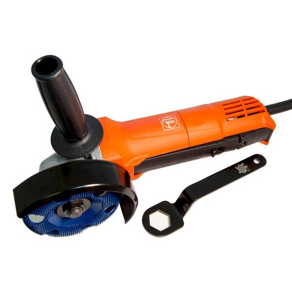 Angle Grinder with Holey Galahad Round 