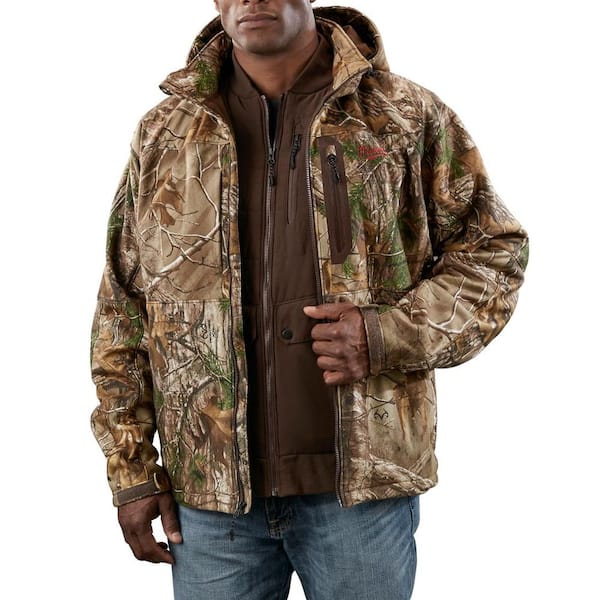 Milwaukee 2X-Large M12 Cordless Lithium-Ion Realtree Xtra Camo 3-in-1 Heated Jacket (Jacket Only)