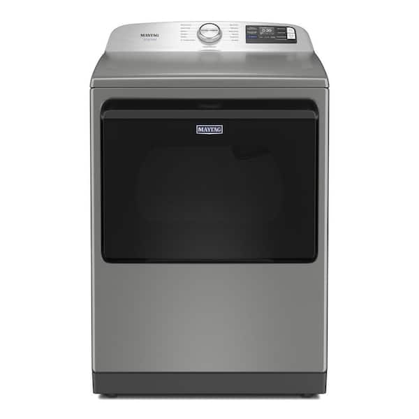 7.4 cu. ft. vented Front Load Electris Dryer in Classic Silver with Pet Pro Option