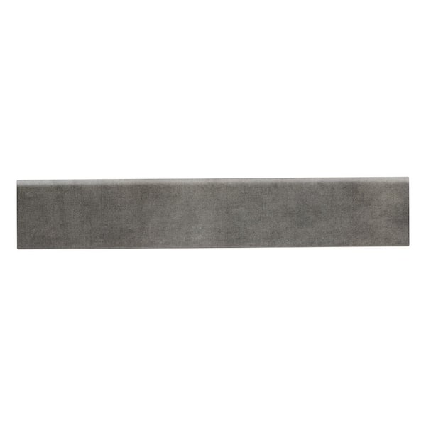 MSI Gridscale Graphite Bullnose 3 in. x 18 in. Matte Porcelain Floor and Wall Tile (22 lin. ft../Case)