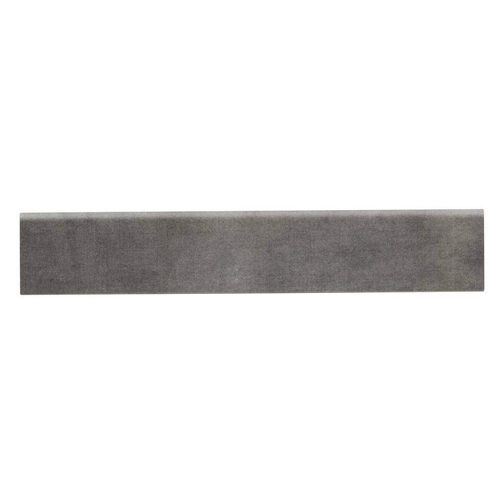 Ridgestone Graphite Bullnose 3 in. x 18 in. Matte Porcelain Floor and Wall Tile (33 lin. ft./Case) price history on PriceWatchPro