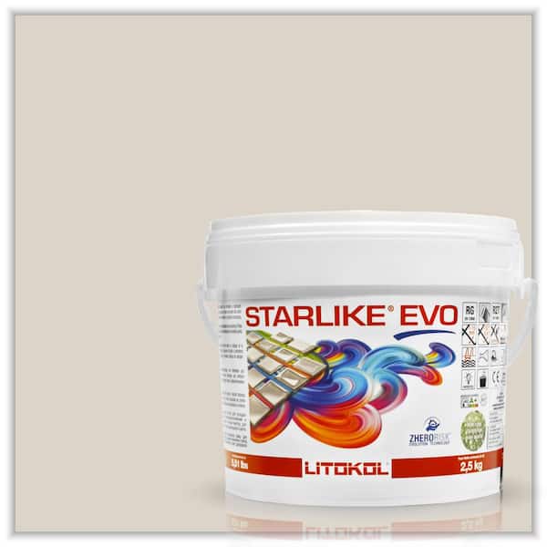 The Tile Doctor Starlike EVO Epoxy Grout 210 Greige Classic Collection 2.5 kg - 5.5 lbs.